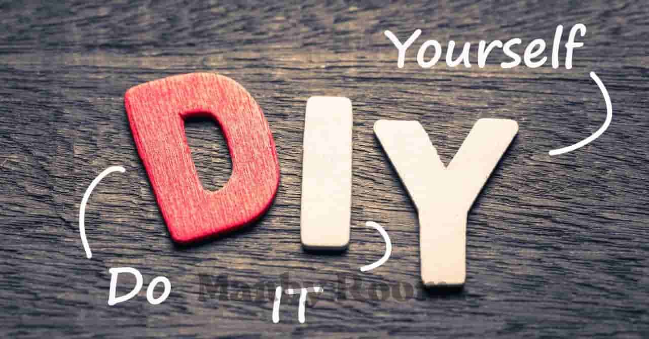 DIYの文字と「Do It Yourself」の説明が書かれたイメージ画像 